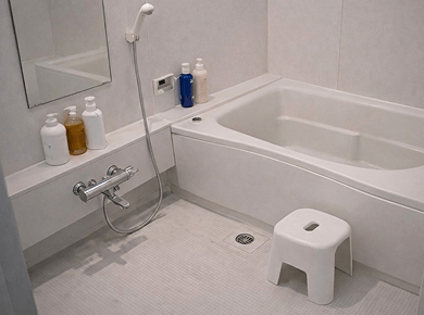 作業後の綺麗なお風呂